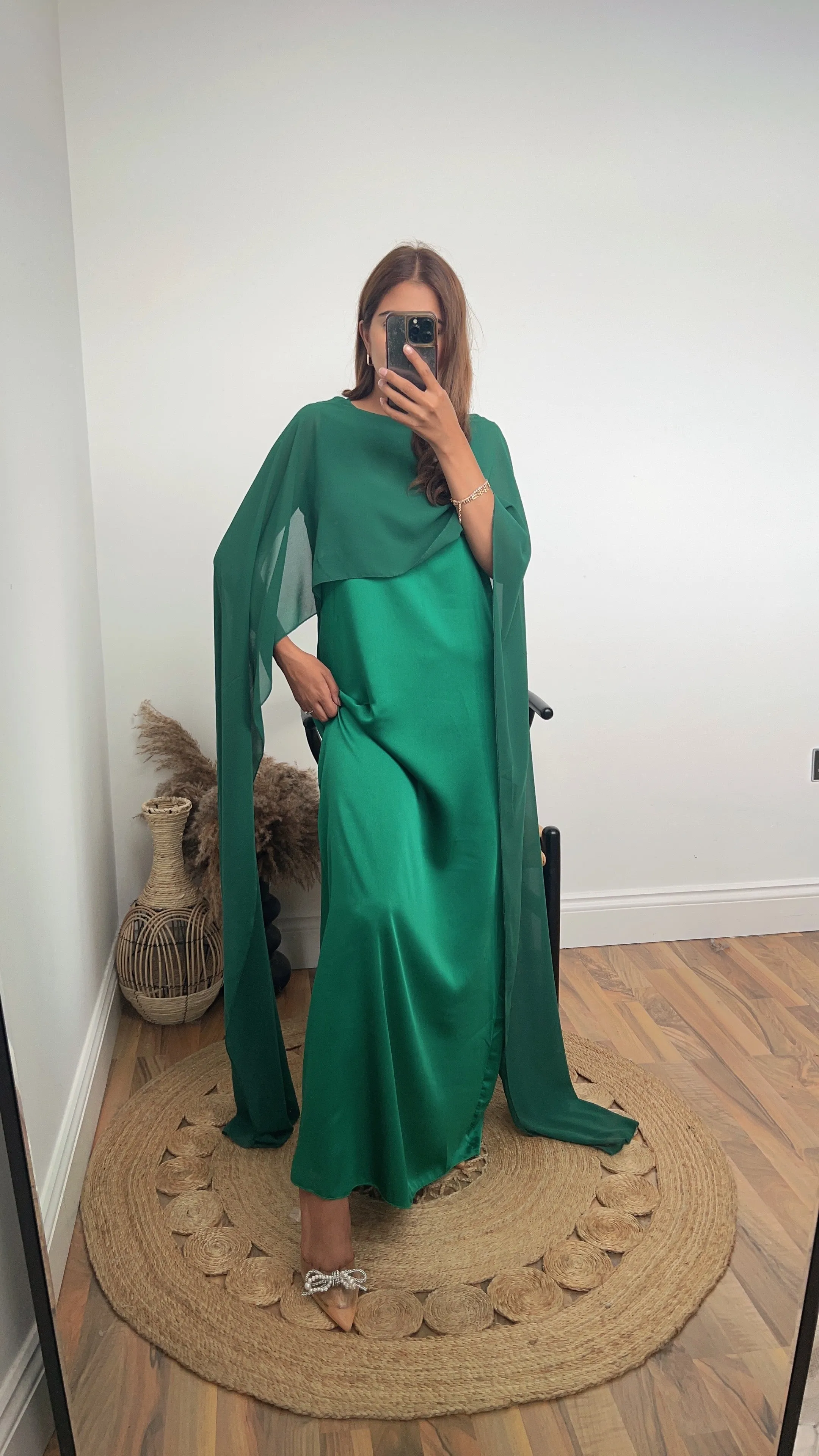 Sai dress in emerald