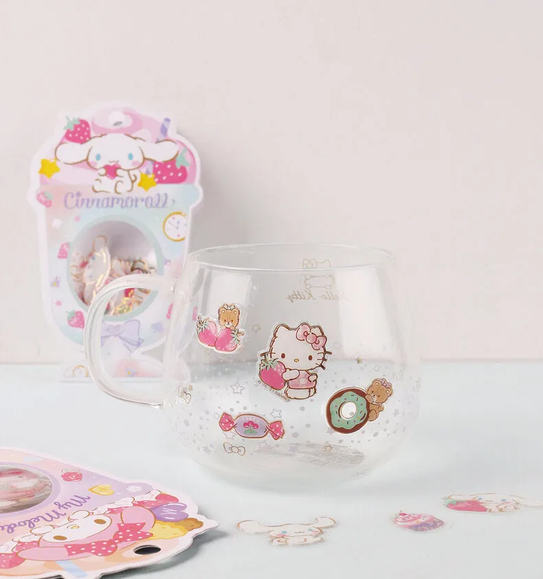 Sanrio Shiny Stickers Ice Cream Cup Shaped Pack