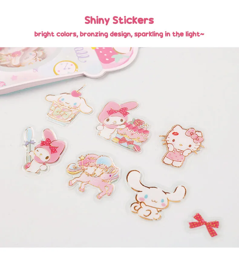 Sanrio Shiny Stickers Ice Cream Cup Shaped Pack