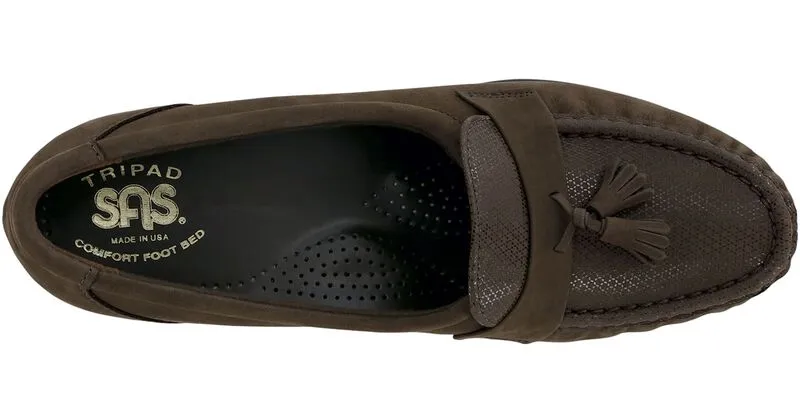 SAS Taylor Slip On Wedge r- Brown Turf