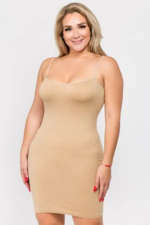 Seamless Cami Slip Dress - Stone