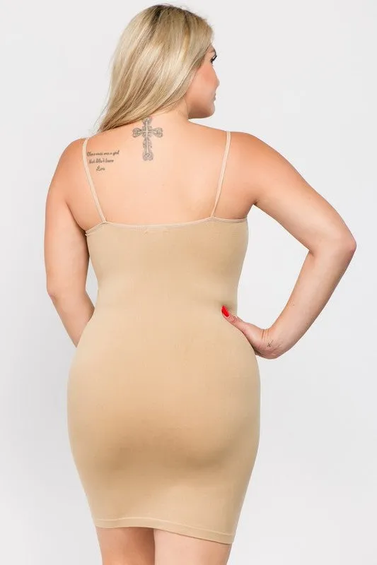 Seamless Cami Slip Dress - Stone
