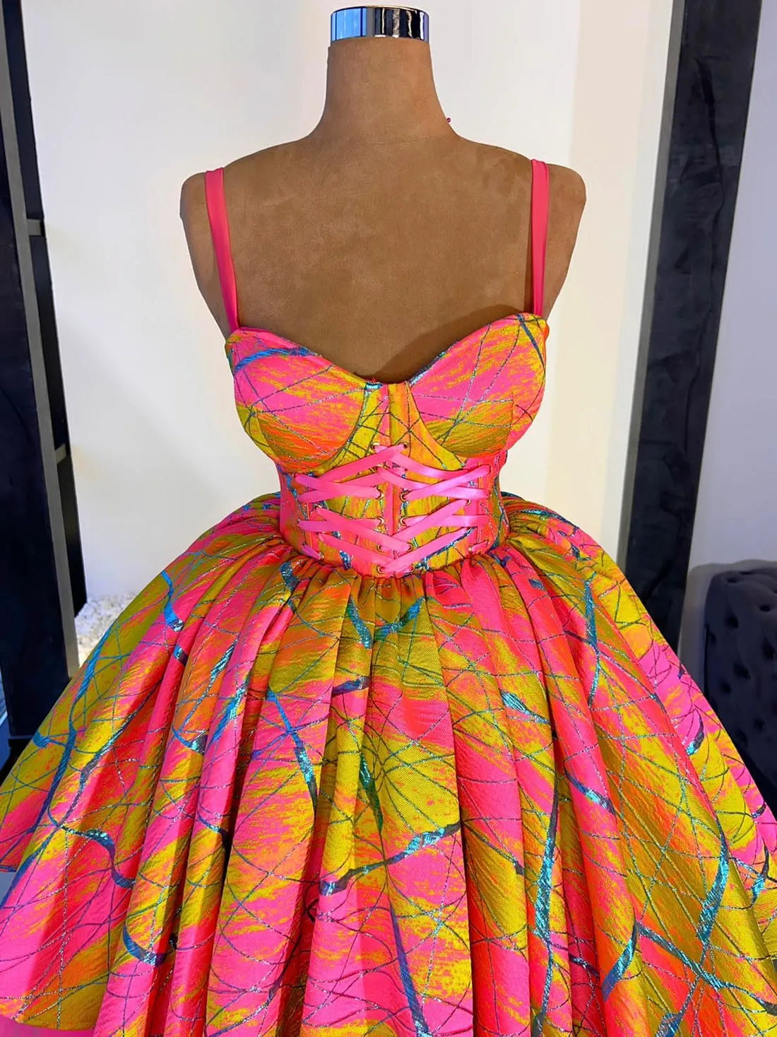 Splashy Evening Dress
