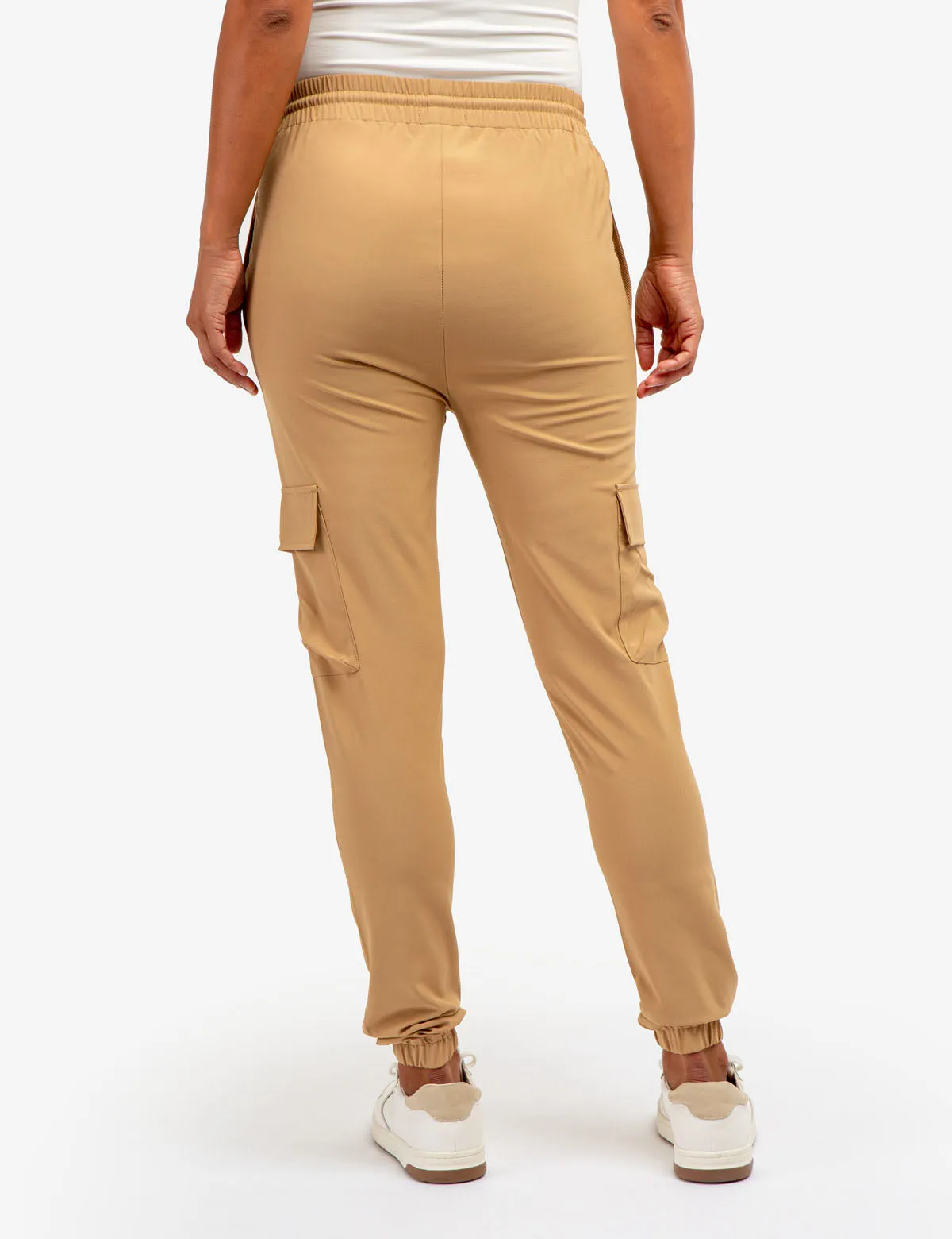 STRETCH WOVEN CARGO JOGGERS