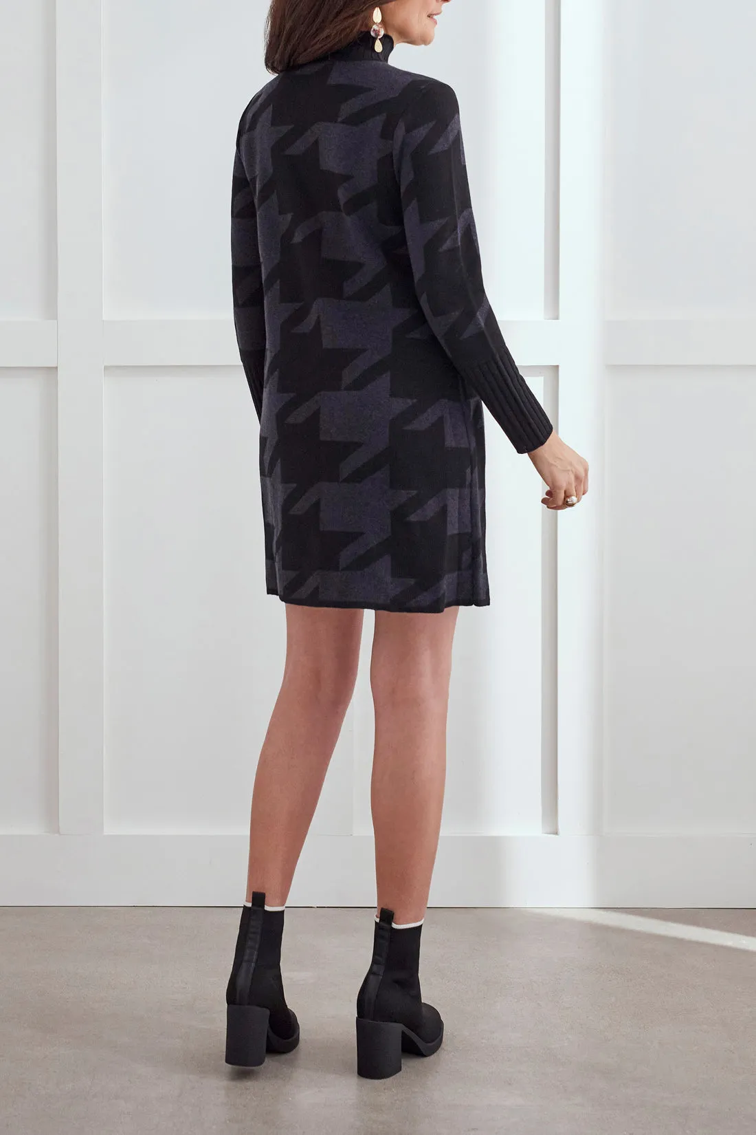 Tribal  Fall/Winter 2023-7533O/4654-Sweater Dress- Charcoal
