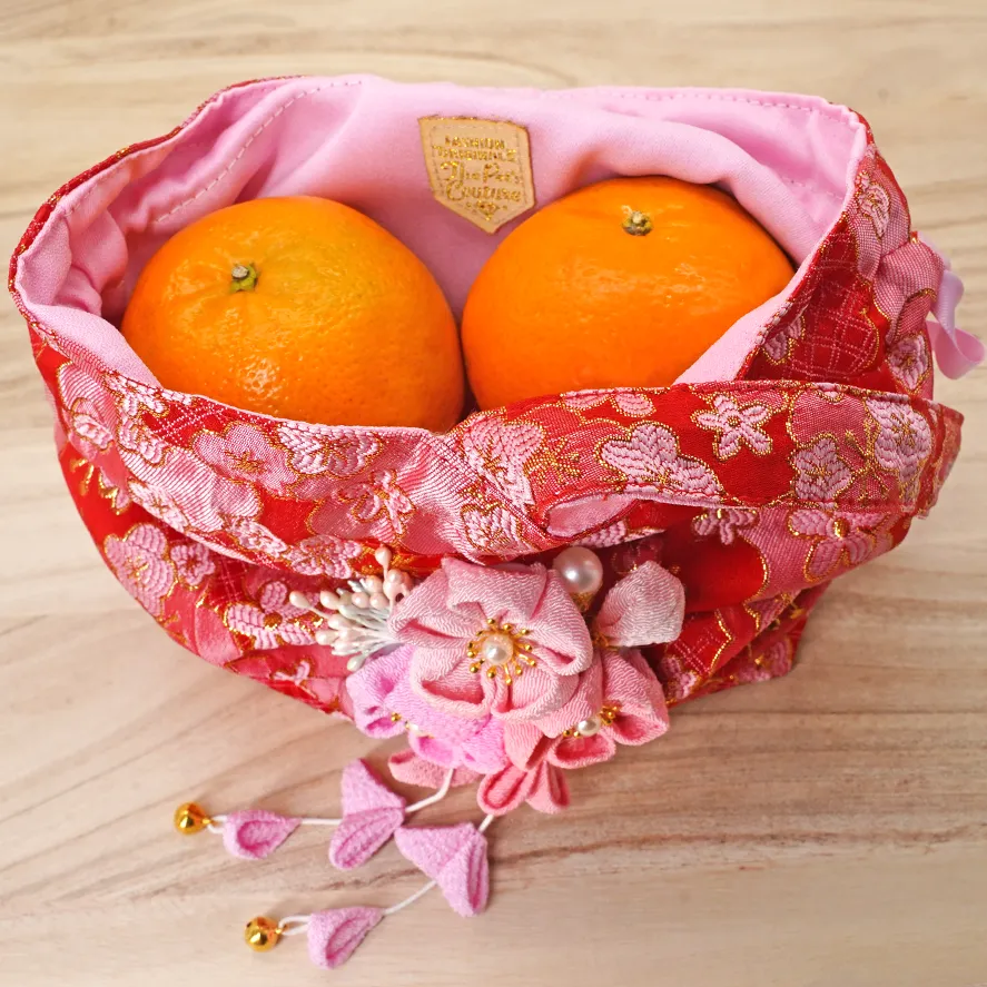 Twinning Spring Blossoms CNY Orange Pouch For Owners