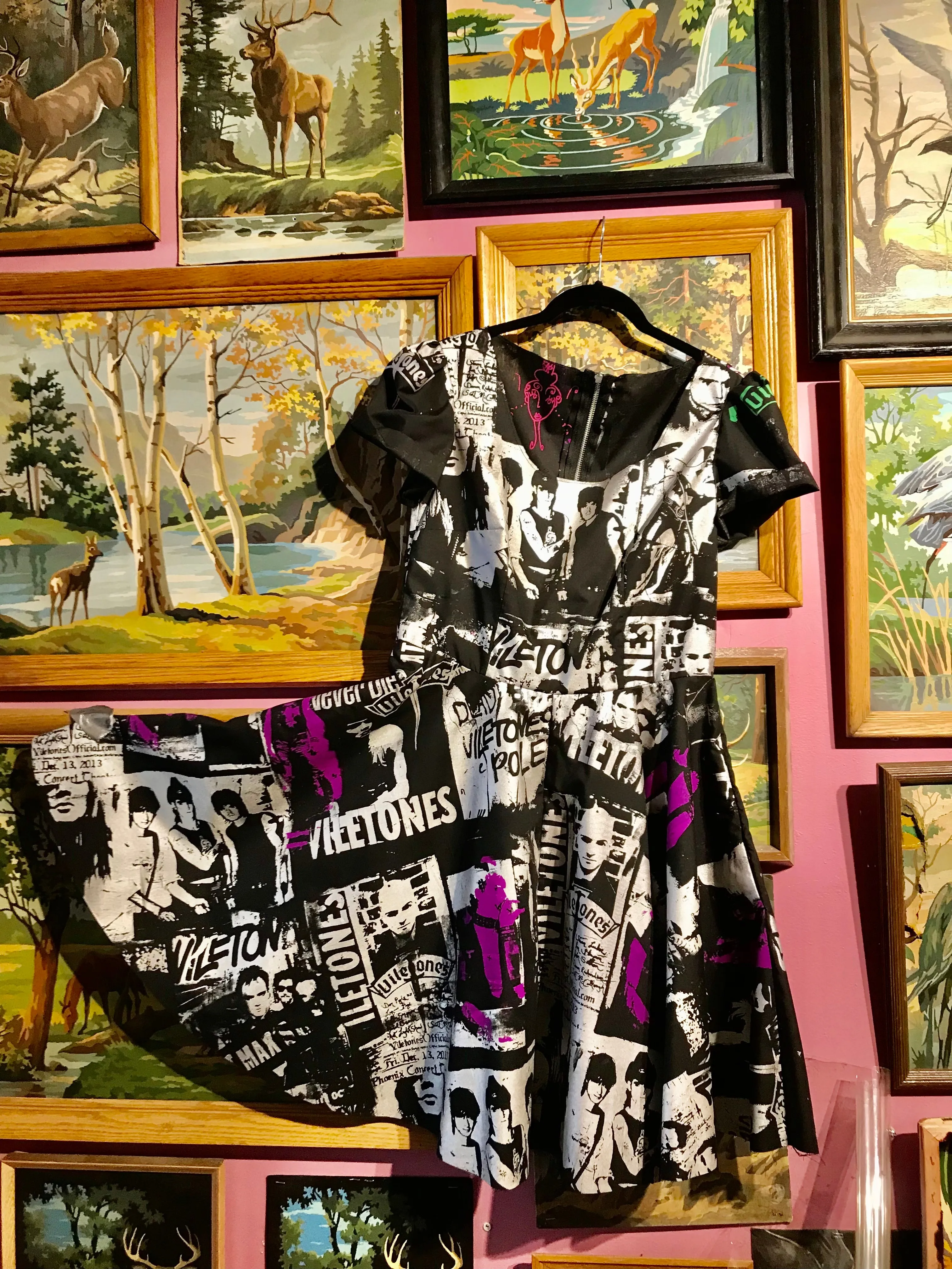 Viletones Print Punkabilly Dress !