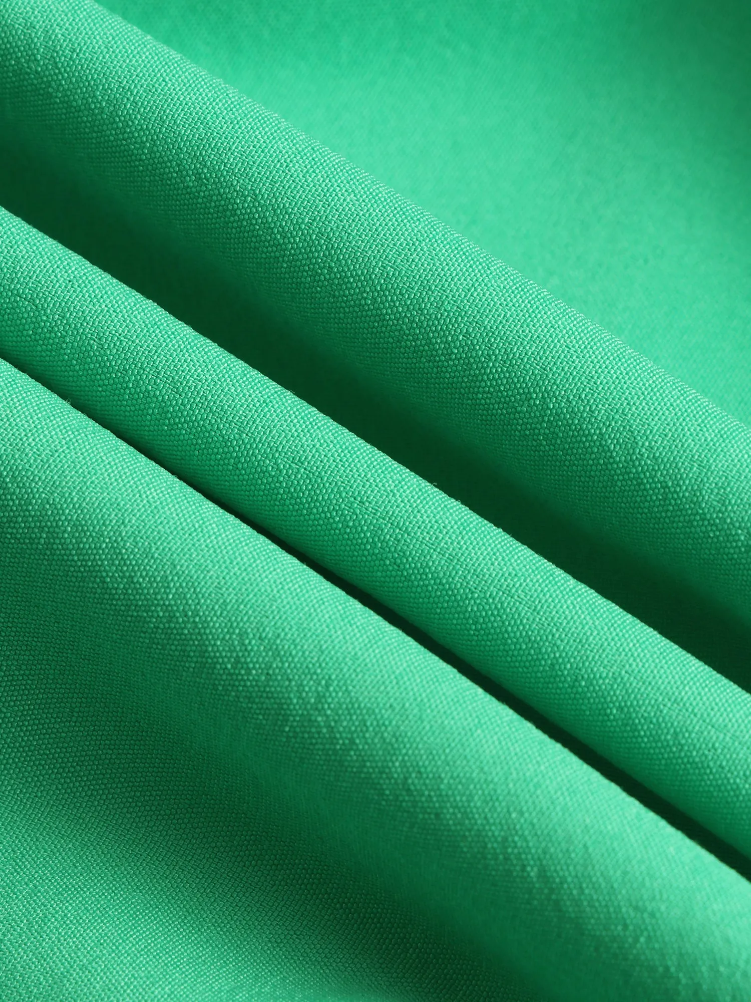 Waist Pleated Green Dress